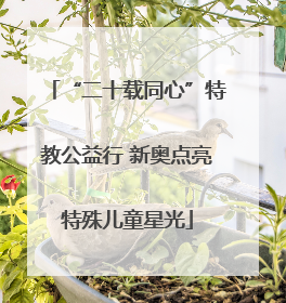 “二十载同心”特教公益行 新奥点亮特殊儿童星光