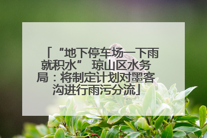 “地下停车场一下雨就积水” 琼山区水务局：将制定计划对墨客沟进行雨污分流