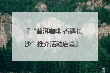 “普洱咖啡 香遇长沙”推介活动启幕