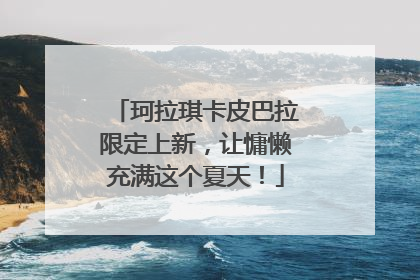 珂拉琪卡皮巴拉限定上新，让慵懒充满这个夏天！