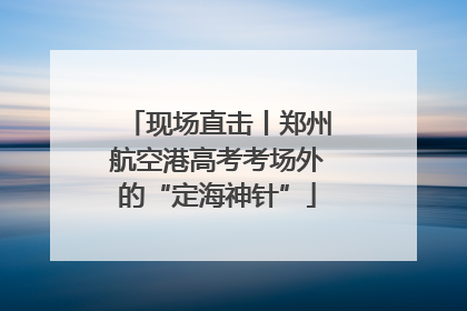 现场直击丨郑州航空港高考考场外的“定海神针”