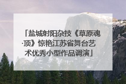 盐城射阳杂技《草原魂·顶》惊艳江苏省舞台艺术优秀小型作品调演