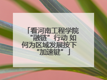 看河南工程学院“融链”行动 如何为区域发展按下“加速键”