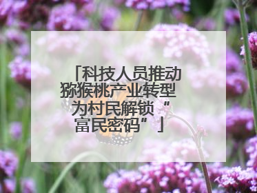 科技人员推动猕猴桃产业转型 为村民解锁“富民密码”