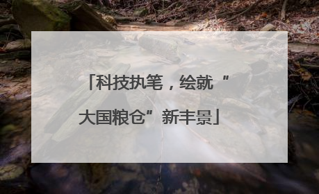 科技执笔，绘就“大国粮仓”新丰景