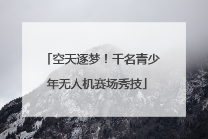 空天逐梦！千名青少年无人机赛场秀技