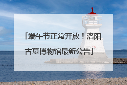 端午节正常开放！洛阳古墓博物馆最新公告