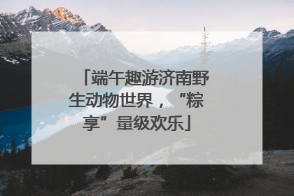 端午趣游济南野生动物世界，“粽享”量级欢乐
