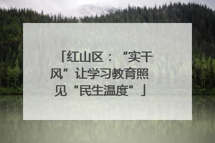 红山区：“实干风”让学习教育照见“民生温度”