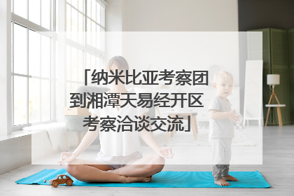 纳米比亚考察团到湘潭天易经开区考察洽谈交流