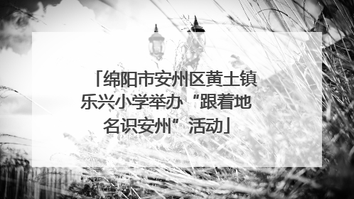 绵阳市安州区黄土镇乐兴小学举办“跟着地名识安州”活动