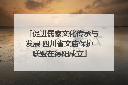 促进儒家文化传承与发展 四川省文庙保护联盟在德阳成立