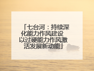 七台河：持续深化能力作风建设 以过硬能力作风激活发展新动能