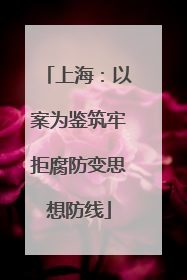 上海：以案为鉴筑牢拒腐防变思想防线