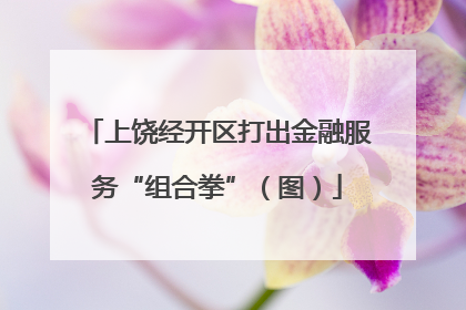 上饶经开区打出金融服务“组合拳”（图）