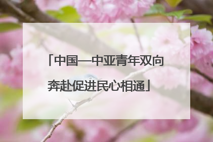 中国—中亚青年双向奔赴促进民心相通
