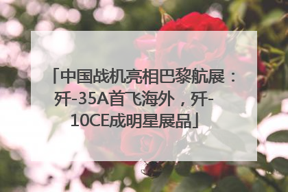 中国战机亮相巴黎航展：歼-35A首飞海外，歼-10CE成明星展品