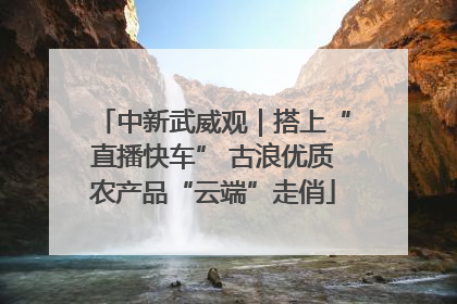 中新武威观｜搭上“直播快车” 古浪优质农产品“云端”走俏