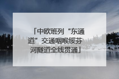 中欧班列“东通道”交通咽喉绥芬河隧道全线贯通
