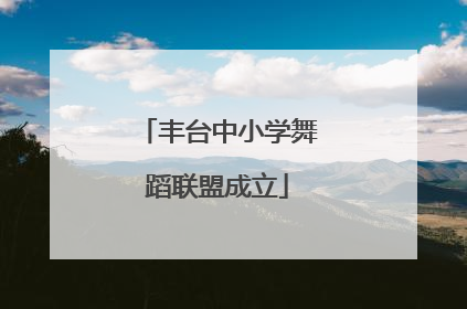 丰台中小学舞蹈联盟成立