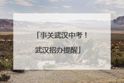 事关武汉中考！武汉招办提醒