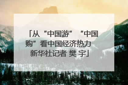 从“中国游”“中国购”看中国经济热力 新华社记者 樊 宇