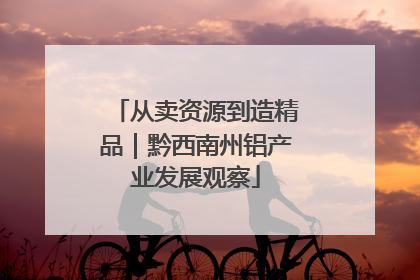 从卖资源到造精品｜黔西南州铝产业发展观察
