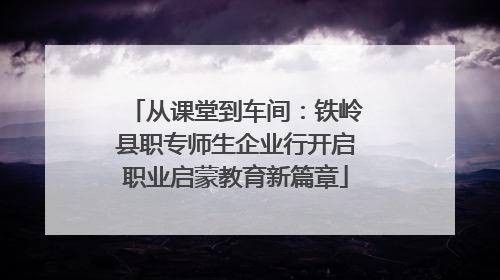 从课堂到车间：铁岭县职专师生企业行开启职业启蒙教育新篇章
