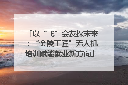 以“飞”会友探未来：“金陵工匠”无人机培训赋能就业新方向