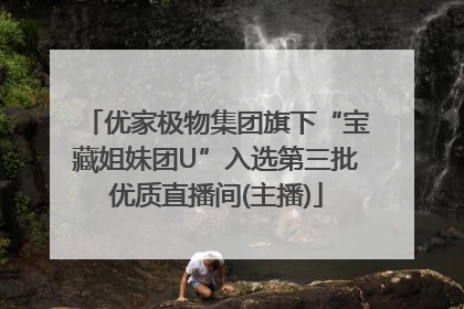 优家极物集团旗下“宝藏姐妹团U”入选第三批优质直播间(主播)