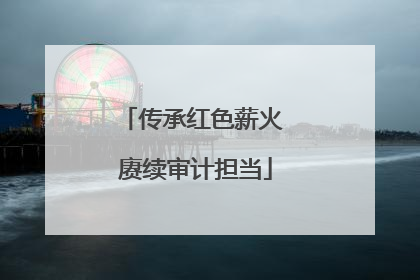 传承红色薪火 赓续审计担当