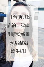 台前县侯庙镇：党建引领绘新景 环境整治焕生机