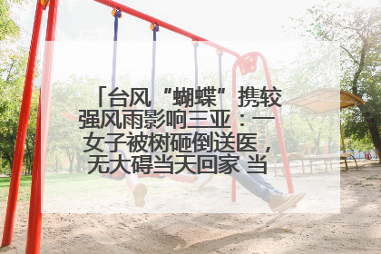 台风“蝴蝶”携较强风雨影响三亚：一女子被树砸倒送医，无大碍当天回家 当地已紧急清障