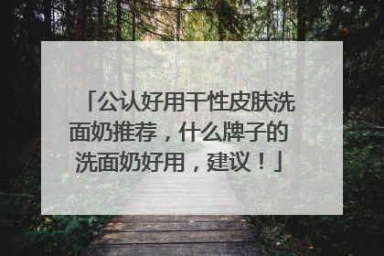 公认好用干性皮肤洗面奶推荐，什么牌子的洗面奶好用，建议！