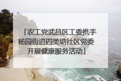 农工党武昌区工委携手杨园街道四美塘社区党委开展健康服务活动