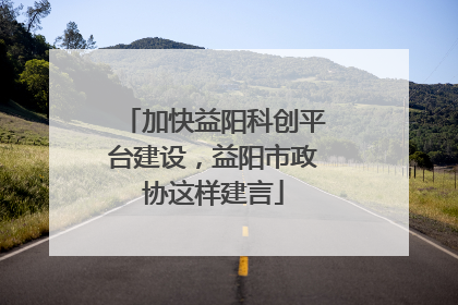 加快益阳科创平台建设，益阳市政协这样建言