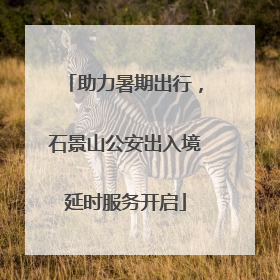 助力暑期出行，石景山公安出入境延时服务开启