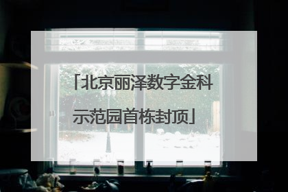北京丽泽数字金科示范园首栋封顶