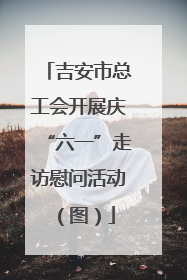 吉安市总工会开展庆“六一”走访慰问活动（图）