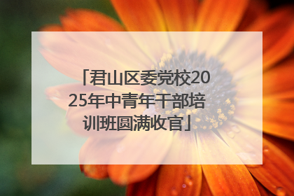 君山区委党校2025年中青年干部培训班圆满收官