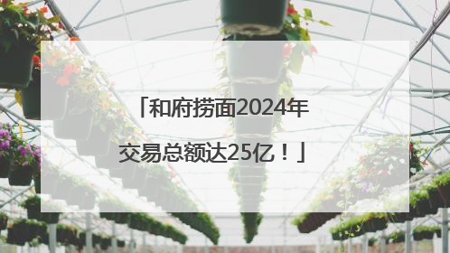 和府捞面2024年交易总额达25亿！