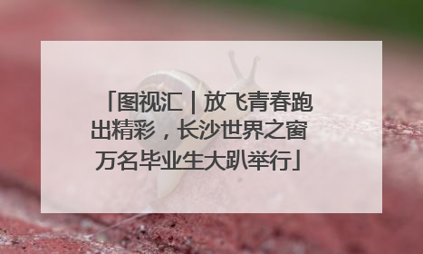 图视汇｜放飞青春跑出精彩，长沙世界之窗万名毕业生大趴举行