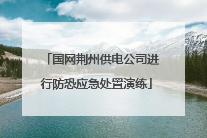 国网荆州供电公司进行防恐应急处置演练