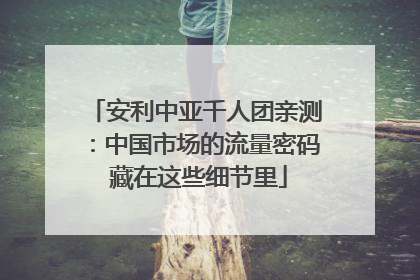 安利中亚千人团亲测：中国市场的流量密码 藏在这些细节里