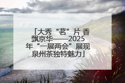 大秀“茗”片 香飘京华——2025年“一展两会”展现泉州茶独特魅力