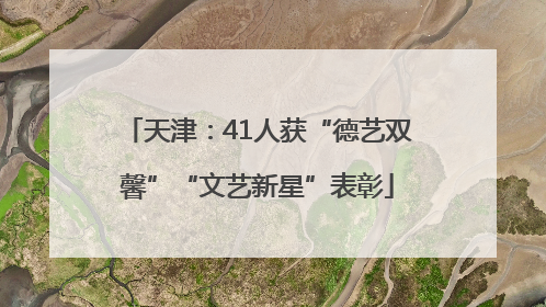 天津：41人获“德艺双馨”“文艺新星”表彰
