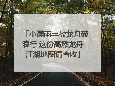小满雨丰盈龙舟破浪行 这份高燃龙舟江湖地图请查收
