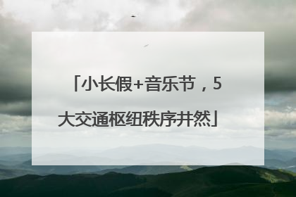 小长假+音乐节，5大交通枢纽秩序井然