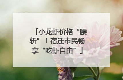 小龙虾价格“腰斩”！宿迁市民畅享“吃虾自由”