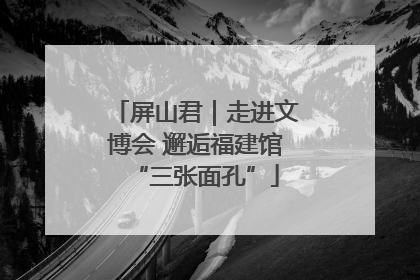 屏山君｜走进文博会 邂逅福建馆“三张面孔”